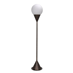 Cone Floor Lamp, Aged Brass Finish
