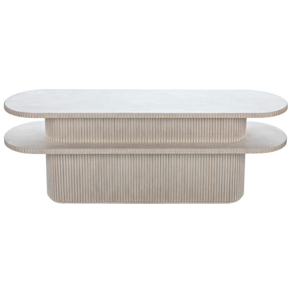 Noir Parker Console, White Wash-Noir Furniture-Blue Hand Home