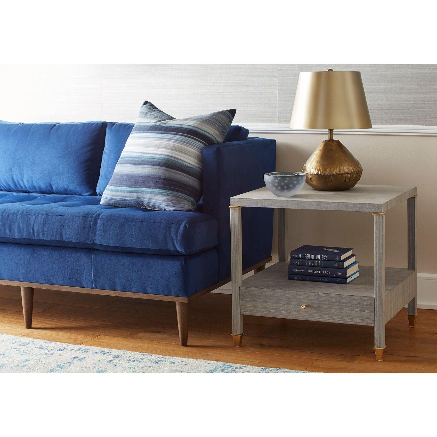 Villa & House - Pascal 1-Drawer Side Table, Slate Blue-Bungalow 5-Blue Hand Home