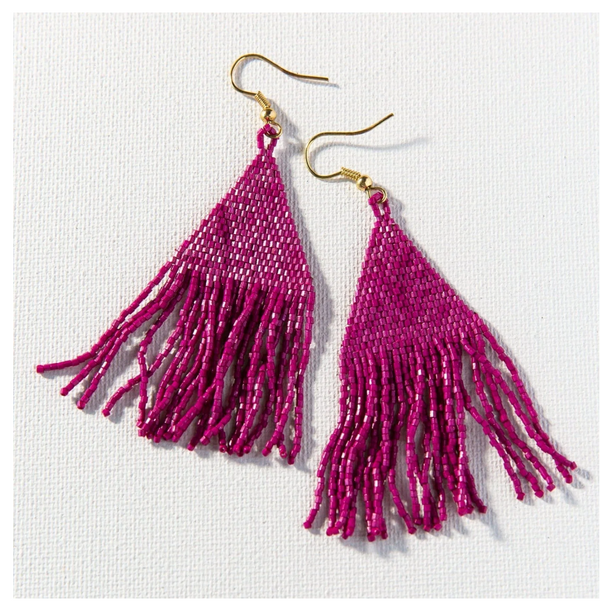 Petite Luxe Earring-Ink + Alloy-Blue Hand Home