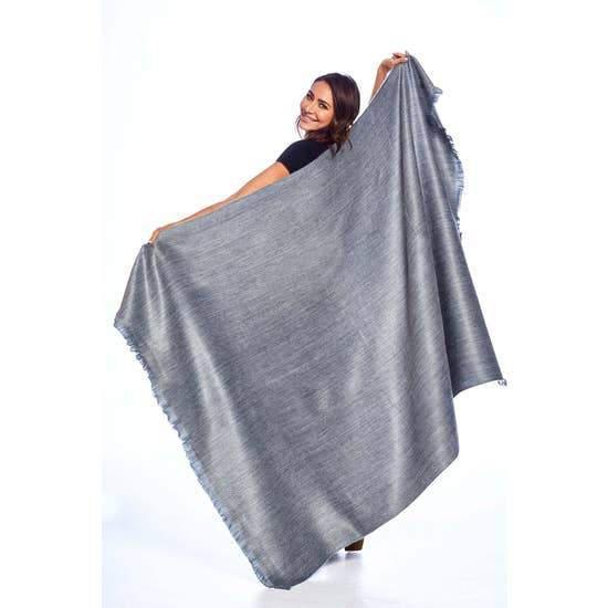 Alpaca Throw-Shupaca-Blue Hand Home