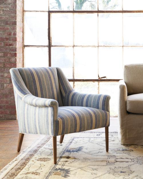 Cisco Fabric Chatham Blue - Grade Q - Linen-Cisco Brothers-Blue Hand Home