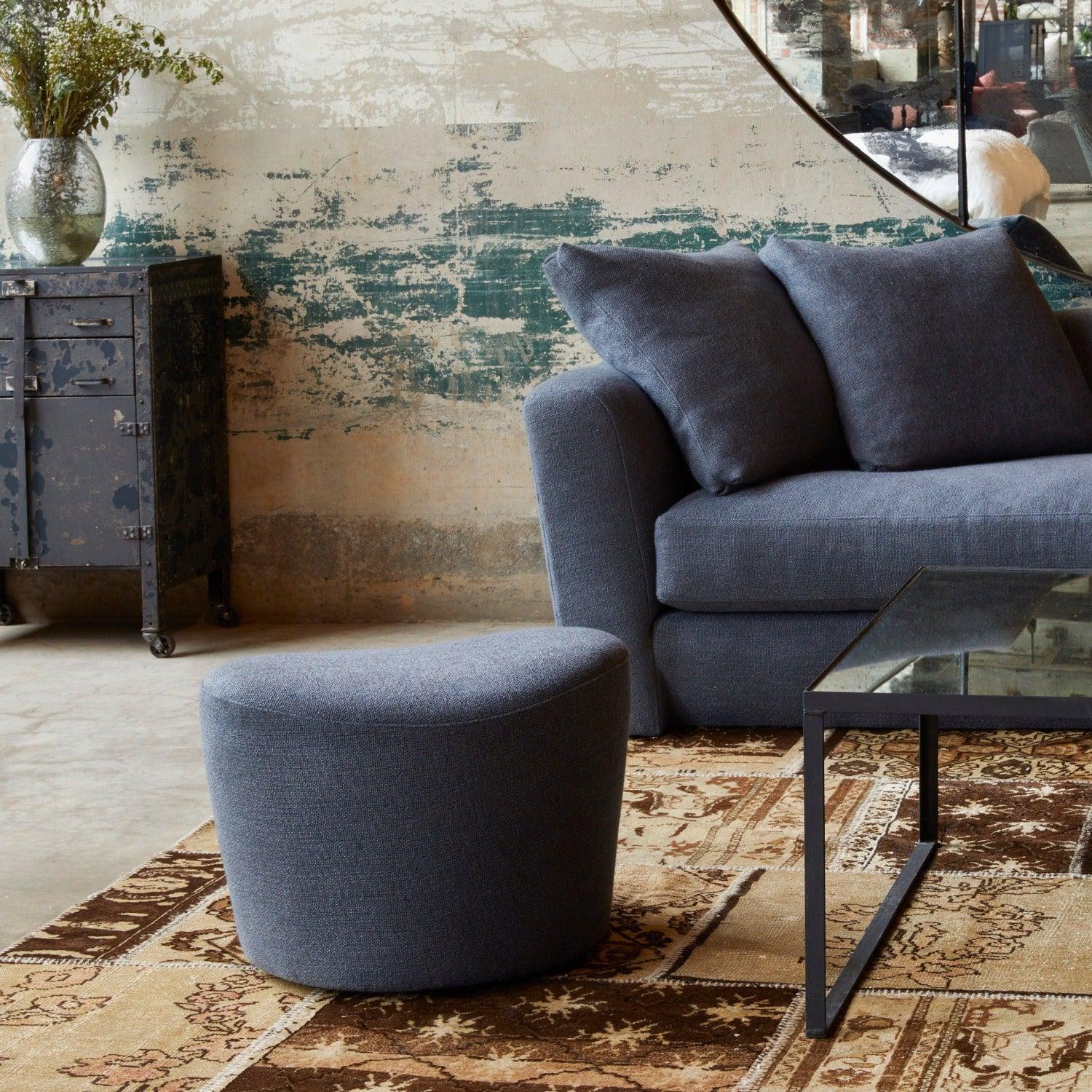 Cisco Brothers Polly Swivel Ottoman-Cisco Brothers-Blue Hand Home