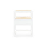 Villa & House - Polo 1-Drawer Side Table, White-Bungalow 5-Blue Hand Home