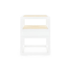 Villa & House - Polo 1-Drawer Side Table, White-Bungalow 5-Blue Hand Home