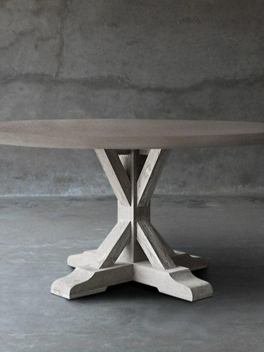Concrete Round Table - R Base