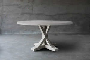 Concrete Round Table - R Base-Organic Restoration-Blue Hand Home
