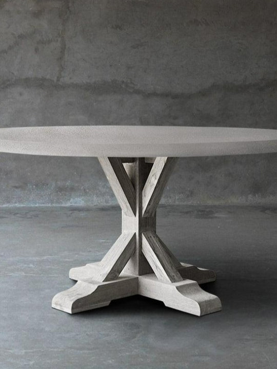 Concrete Round Table - R Base