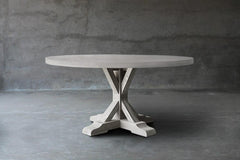 Concrete Round Table - R Base-Organic Restoration-Blue Hand Home