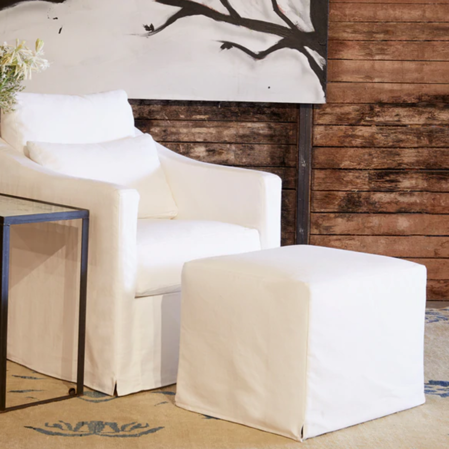 Essentials Cisco Brothers Rebecca Ottoman-Cisco Brothers-Blue Hand Home