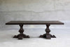 Reclaimed Elm Dining Table 96" - Pedestal Legs-Organic Restoration-Blue Hand Home