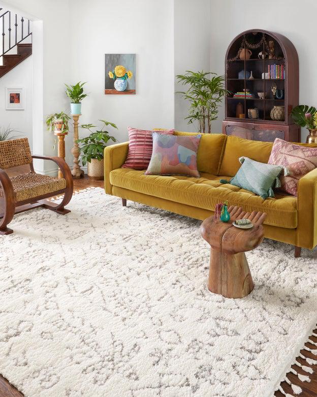 Justina Blakeney Ronnie Rug Collection - Ron-03 Ivory/Charcoal-Loloi Rugs-Blue Hand Home