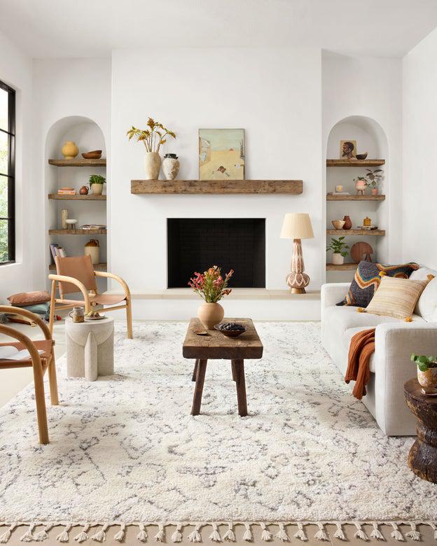 Justina Blakeney Ronnie Rug Collection - Ron-03 Ivory/Charcoal-Loloi Rugs-Blue Hand Home