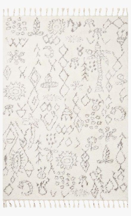 Justina Blakeney Ronnie Rug Collection - Ron-03 Ivory/Charcoal-Loloi Rugs-Blue Hand Home
