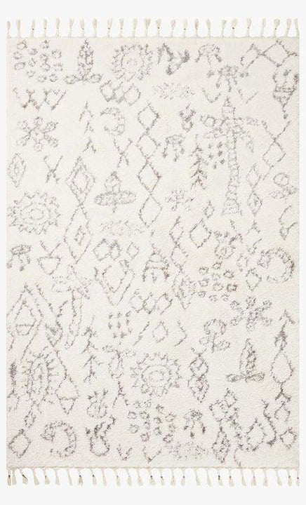 Justina Blakeney Ronnie Rug Collection - Ron-03 Ivory/Charcoal