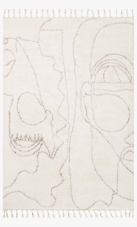 Justina Blakeney Ronnie Rug Collection - Ron-04 Ivory/Natural-Loloi Rugs-Blue Hand Home