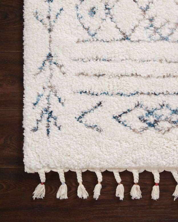 Justina Blakeney Ronnie Rug Collection - Ron-02 Ivory/Sky-Loloi Rugs-Blue Hand Home