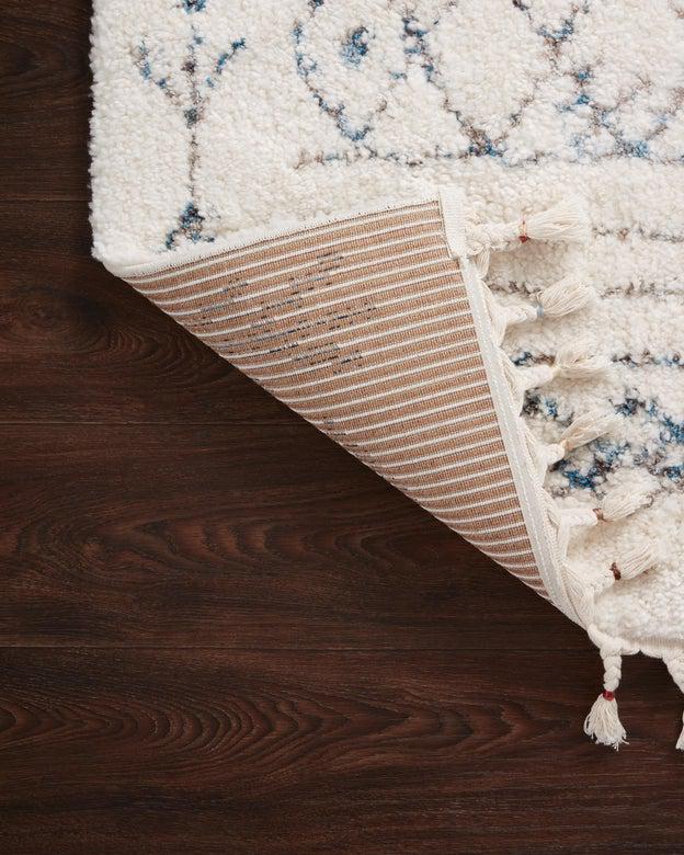 Justina Blakeney Ronnie Rug Collection - Ron-02 Ivory/Sky-Loloi Rugs-Blue Hand Home