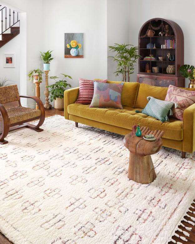 Justina Blakeney Ronnie Rug Collection - Ron-05 Ivory/Sunset-Loloi Rugs-Blue Hand Home