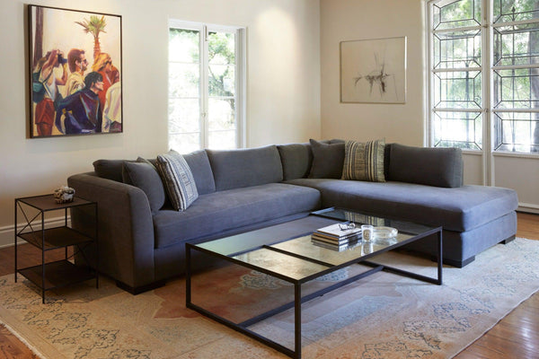 Cisco Brothers Ryder 2pc Sectional-Cisco Brothers-Blue Hand Home