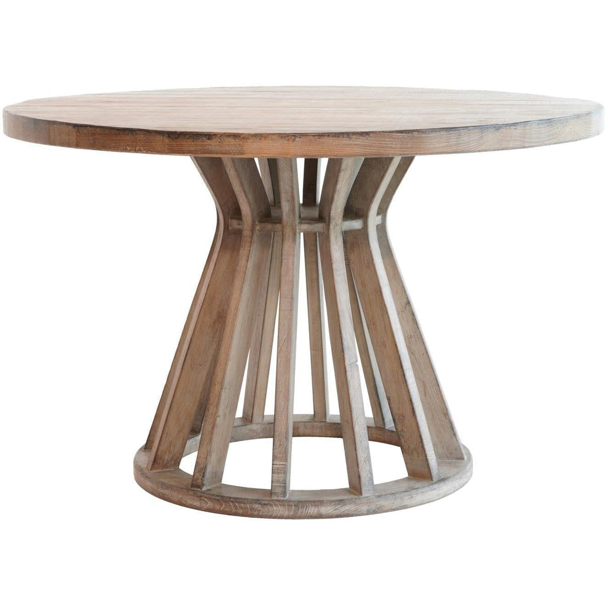 Felicity Dining Table Base Antique Natural-Olde Door Company-Blue Hand Home