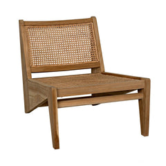 Noir Udine Chair With Caning, Teak-Noir Furniture-Blue Hand Home