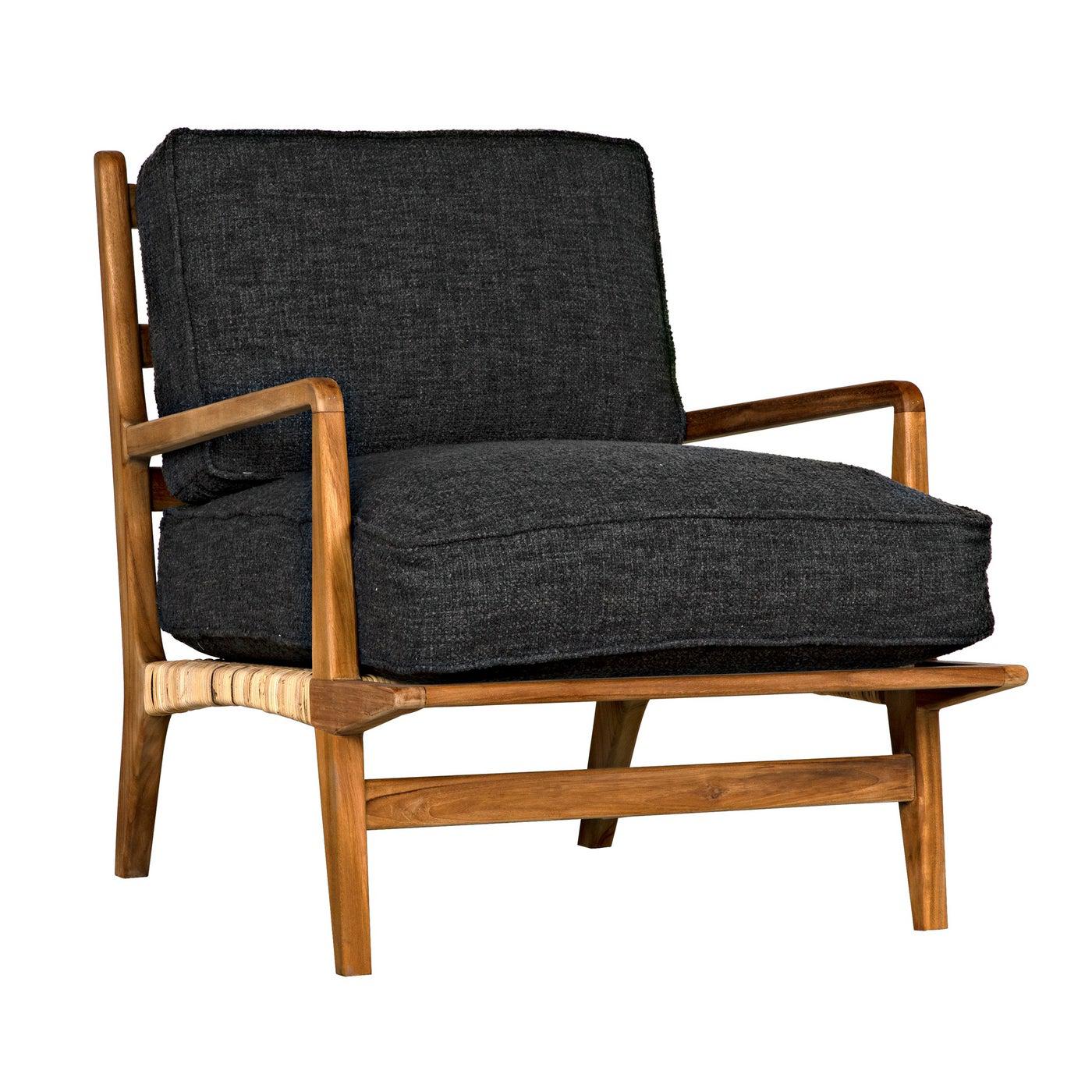 Allister Chair, Gray US Made cushions