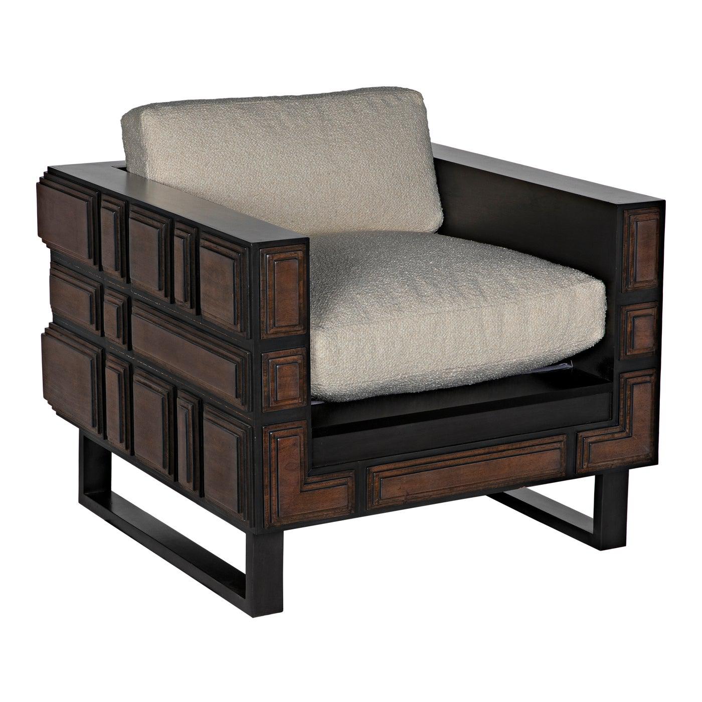 Bonfantini Chair w/US Made Cushions-Noir Furniture-Blue Hand Home