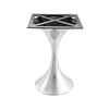 Villa & House - Stockholm Nickel Center Dining Table Base (Pairs With 36" Top, Sold Separately) In Nickel-Bungalow 5-Blue Hand Home