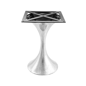 Villa & House - Stockholm Nickel Center Dining Table Base (Pairs With 36" Top, Sold Separately) In Nickel-Bungalow 5-Blue Hand Home