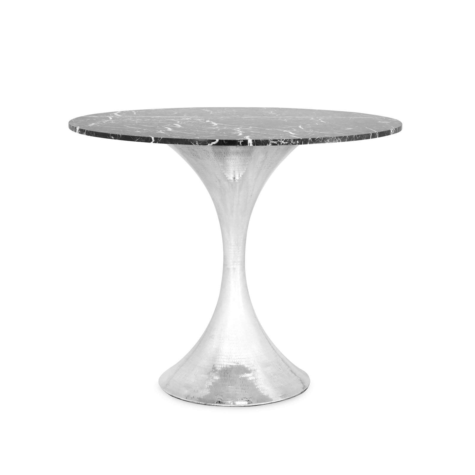 Villa & House - Stockholm Nickel Center Dining Table Base (Pairs With 36" Top, Sold Separately) In Nickel-Bungalow 5-Blue Hand Home