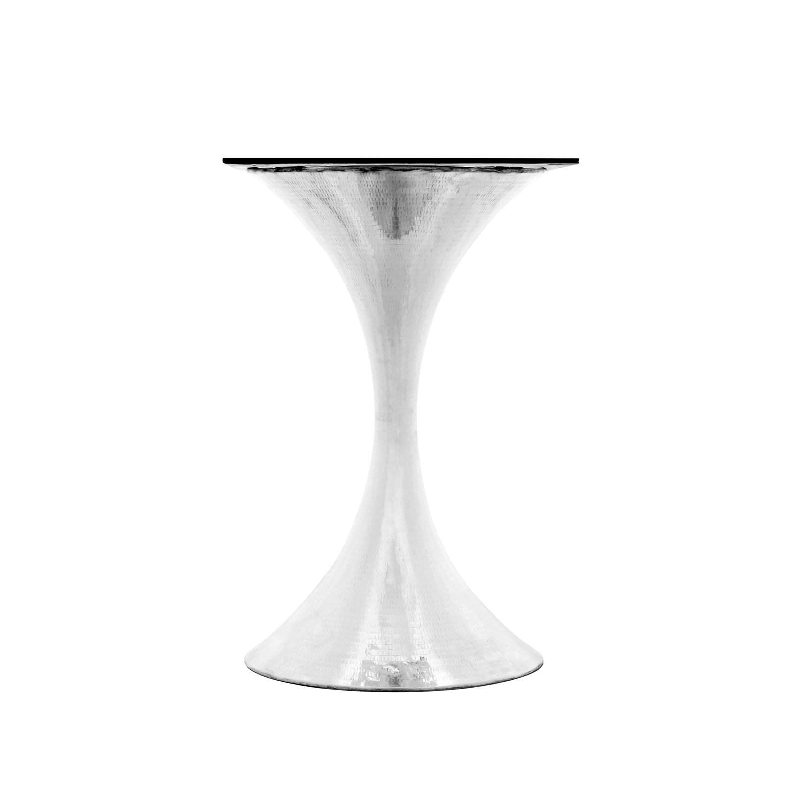Villa & House - Stockholm Nickel Center Dining Table Base (Pairs With 36" Top, Sold Separately) In Nickel-Bungalow 5-Blue Hand Home