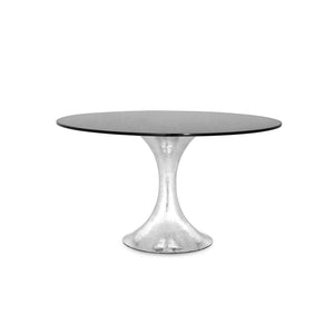 Villa & House - Stockholm Nickel Dining Table Base (Pairs With 52" & 60" Top, Sold Separately) In Nickel-Bungalow 5-Blue Hand Home