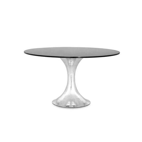 Villa & House - Stockholm Nickel Dining Table Base (Pairs With 52" & 60" Top, Sold Separately) In Nickel-Bungalow 5-Blue Hand Home