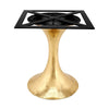 Villa & House - Stockholm Brass Dining Table Base (Pairs With 52" & 60" Top, Sold Separately) In Brass-Bungalow 5-Blue Hand Home