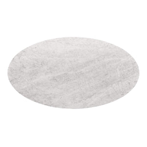 Villa & House - Stockholm 95" Carrera Oval Dining Table Top (Base Sold Separately) In White-Bungalow 5-Blue Hand Home