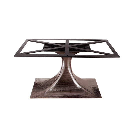 Villa & House - Stockholm Bronze Oval Dining Table Base (Pairs With 95" Top, Sold Separately). Bronze-Bungalow 5-Blue Hand Home