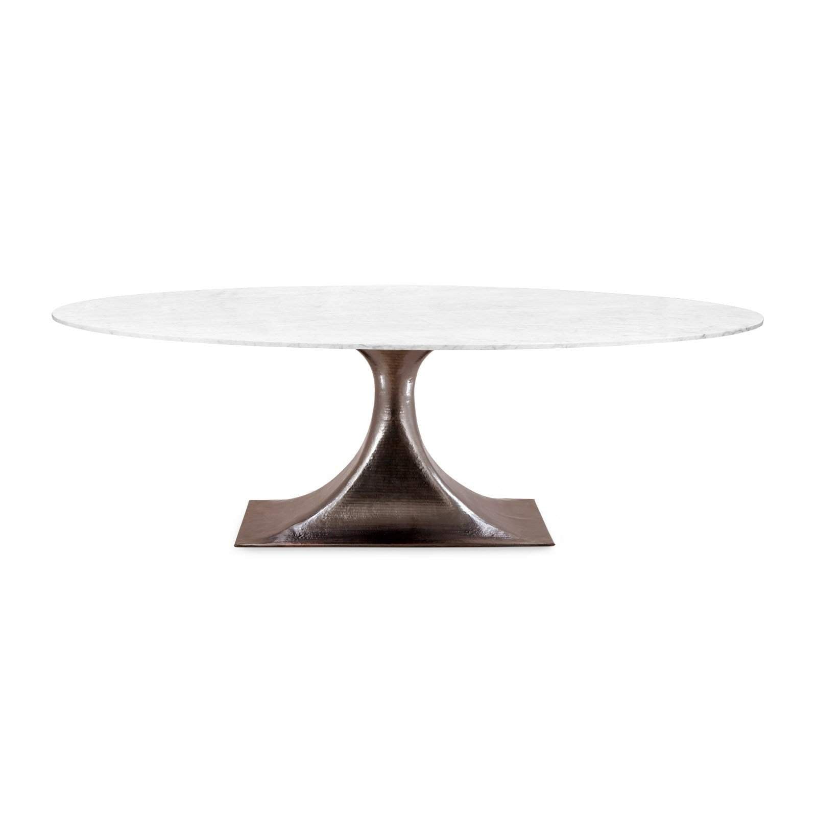 Villa & House - Stockholm Bronze Oval Dining Table Base (Pairs With 95" Top, Sold Separately). Bronze-Bungalow 5-Blue Hand Home