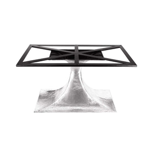 Villa & House - Stockholm Nickel Oval Dining Table Base (Pairs With 95" Top, Sold Separately) In Nickel-Bungalow 5-Blue Hand Home