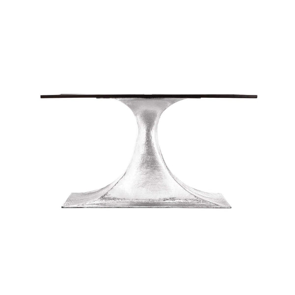 Villa & House - Stockholm Nickel Oval Dining Table Base (Pairs With 95" Top, Sold Separately) In Nickel-Bungalow 5-Blue Hand Home
