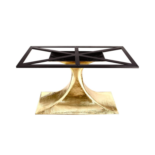Villa & House - Stockholm Brass Oval Dining Table Base (Pairs With 95" Top, Sold Separately) In Brass-Bungalow 5-Blue Hand Home