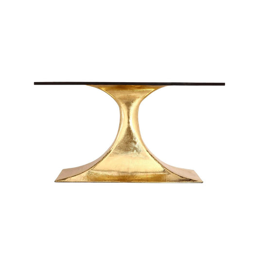 Villa & House - Stockholm Brass Oval Dining Table Base (Pairs With 95" Top, Sold Separately) In Brass-Bungalow 5-Blue Hand Home