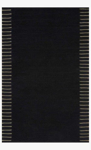 Sadie Rug Magnolia Home by Joanna Gaines - SAD-01 Black-Loloi Rugs-Blue Hand Home