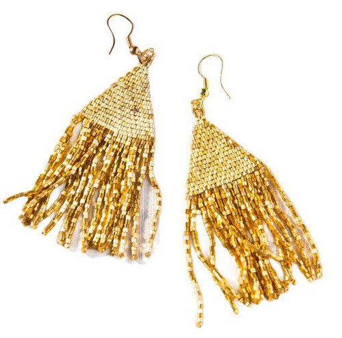 Petite Luxe Earring-Ink + Alloy-Blue Hand Home