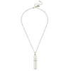 Susan Shaw Handcast Silver Bar with Cross Chain Necklace-Susan Shaw Jewelry-Blue Hand Home