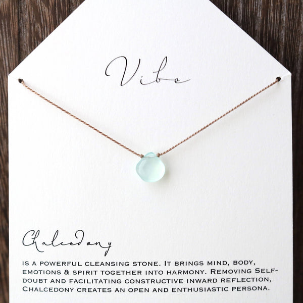Single Stone - Chalcedony-Vibes-Blue Hand Home