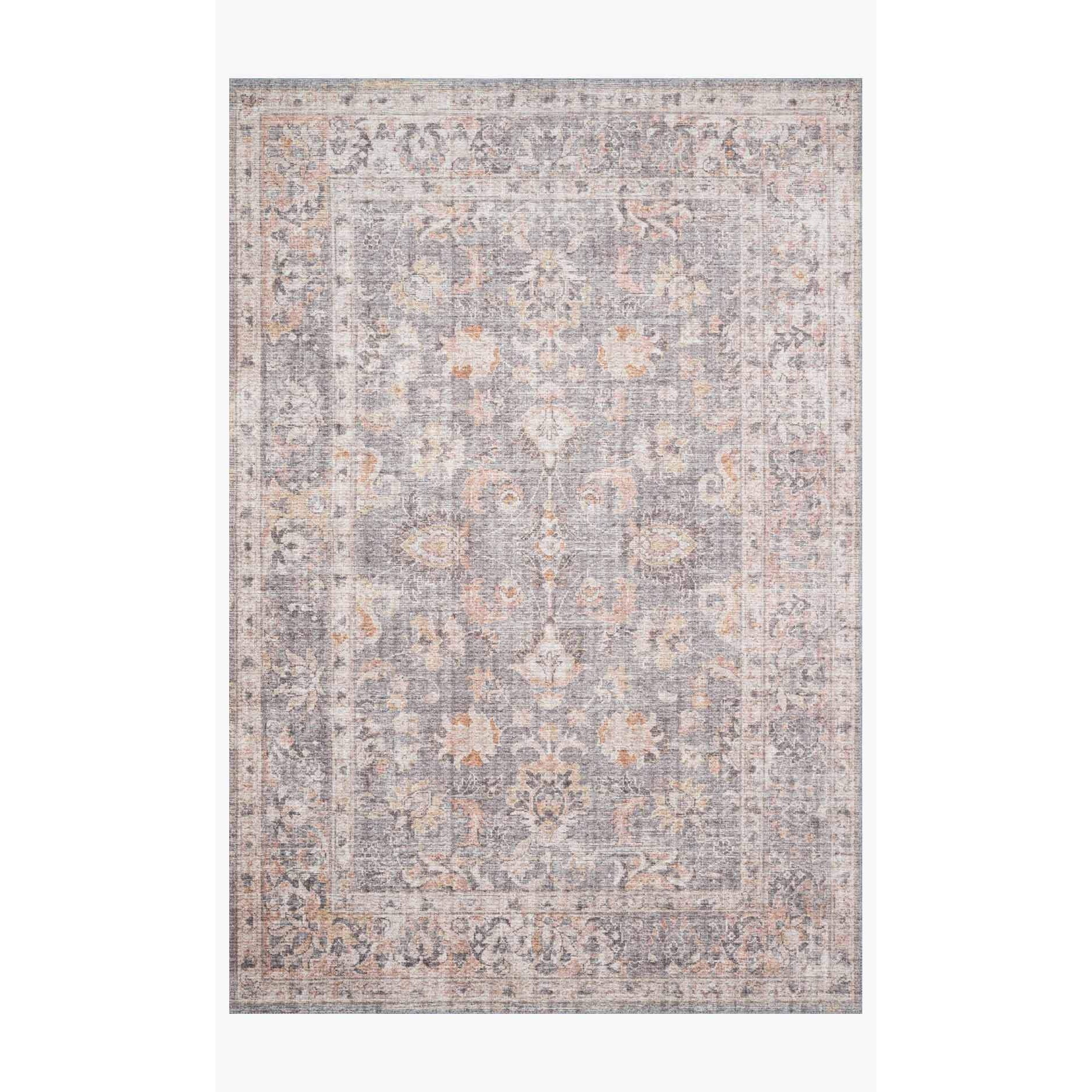 Skye Rug Collection by Loloi -Sky 01-Grey/Apricot-Loloi Rugs-Blue Hand Home