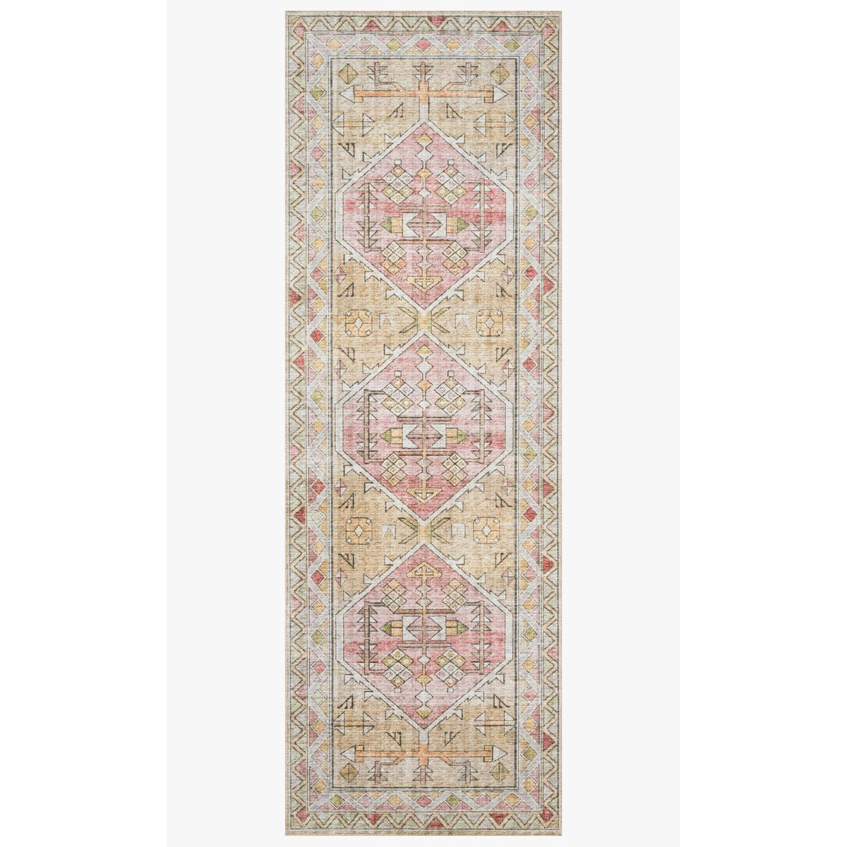 Skye Rug Collection by Loloi -Sky 04 Gold/Blush-Loloi Rugs-Blue Hand Home