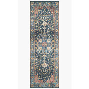 Skye Rug Collection by Loloi -Sky 08 Denim/Brick-Loloi Rugs-Blue Hand Home