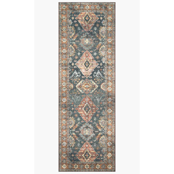 Skye Rug Collection by Loloi -Sky 10 Sea/Rust-Loloi Rugs-Blue Hand Home